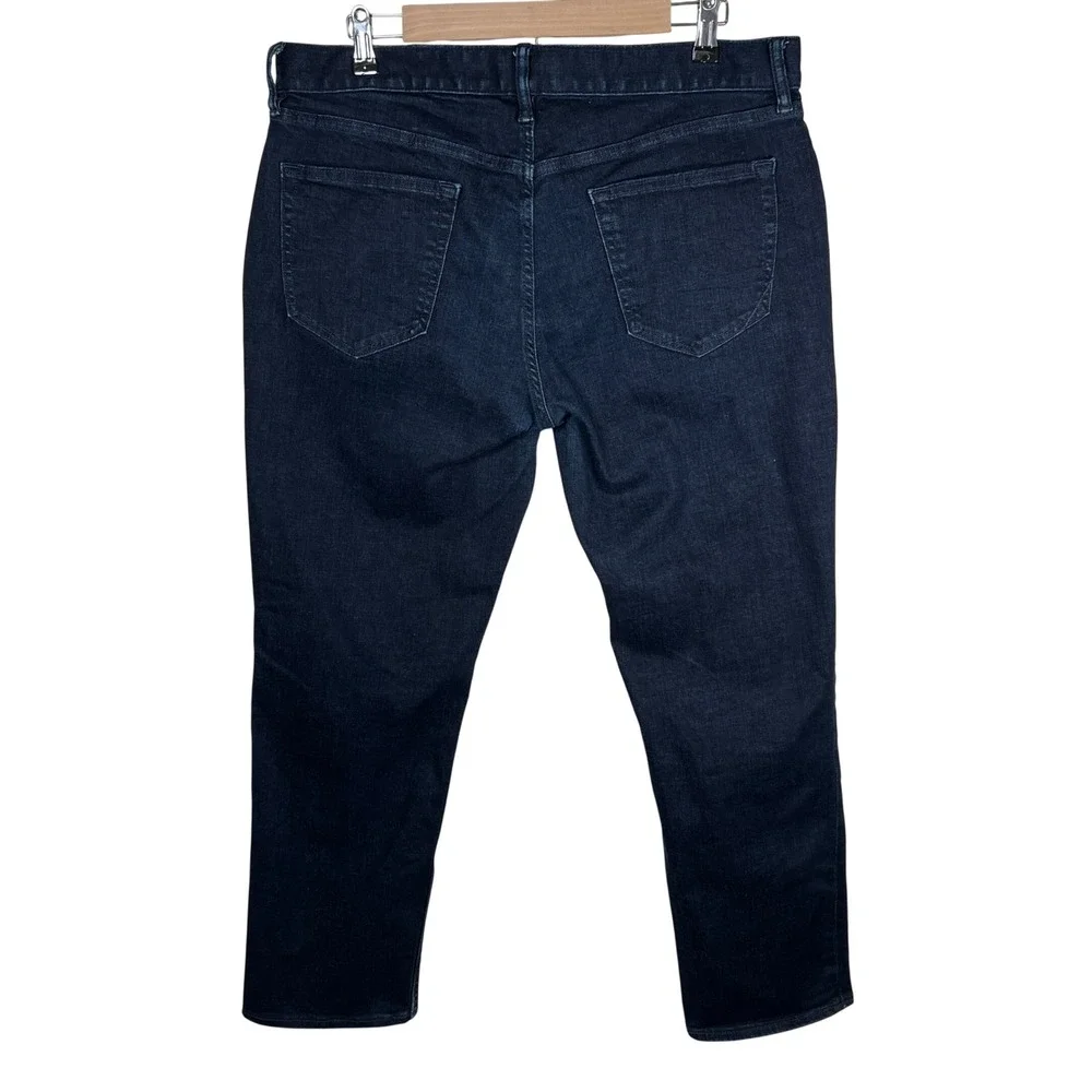 Banana Republic Slim Fit Dark Wash Stretch Jeans Mens 35x30 Straight Leg‎